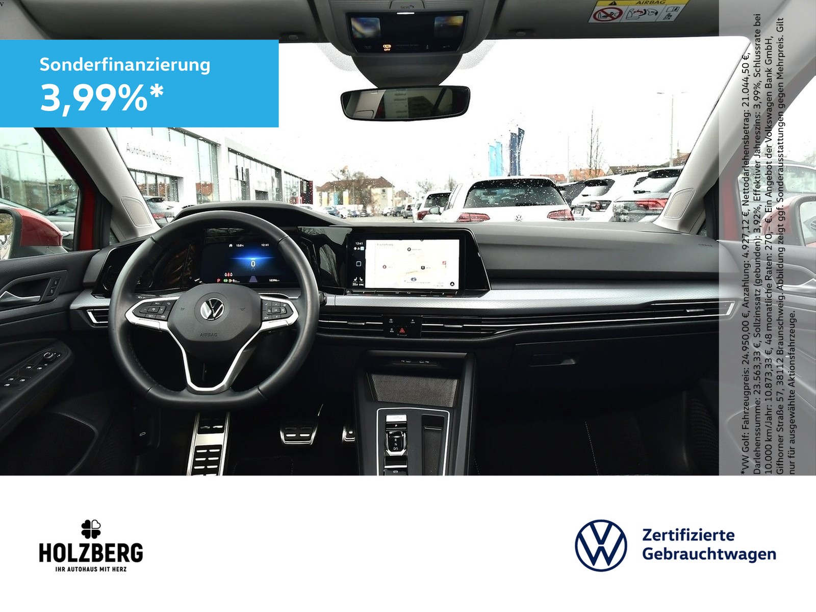 Fahrzeugabbildung Volkswagen Golf VIII 1.0 eTSI DSG Active ACC+NAV+LED+KAMERA