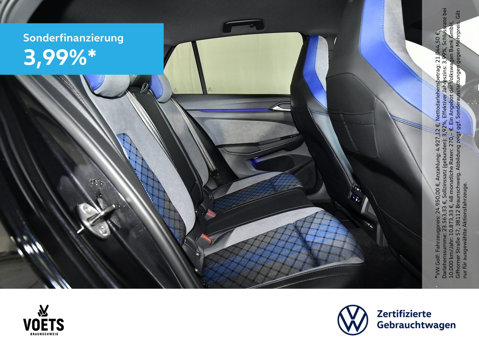 Fahrzeugabbildung Volkswagen Golf VIII R 2.0 TSI 4Motion DSG LED+RearView