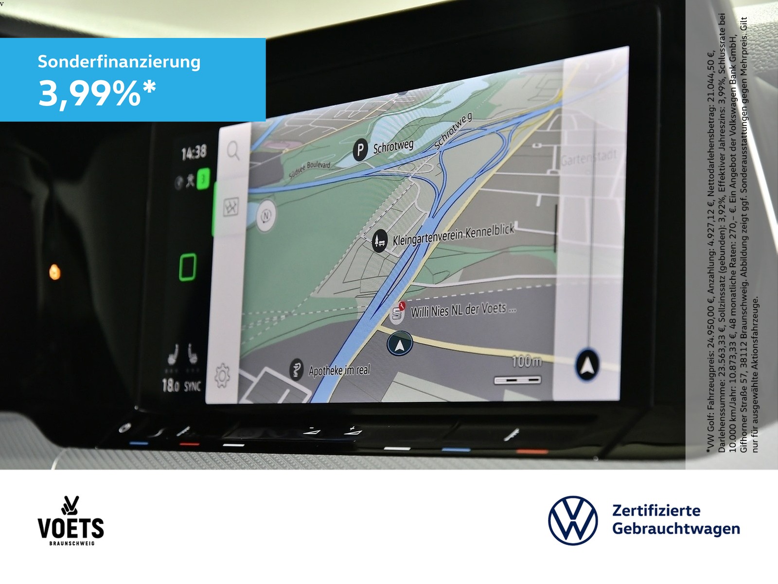 Fahrzeugabbildung Volkswagen Golf VIII Move 1.0 eTSI DSG LED+NAVI+SHZ